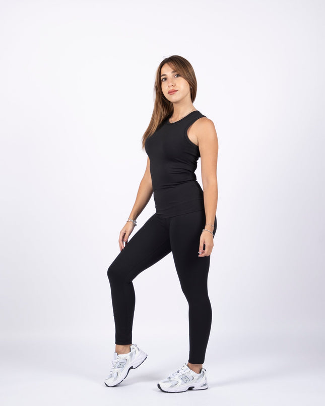 Black | Women's Soft Knit Regular Tank Top - Women's Soft Knit Regular Tank Top - Jobedu Jordan