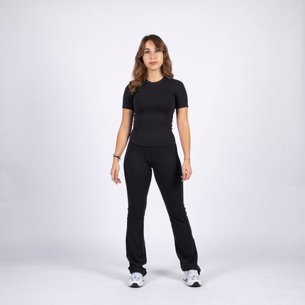 Black | Women's Soft Knit Tshirt - Women's Soft Knit Tshirt - Jobedu Jordan