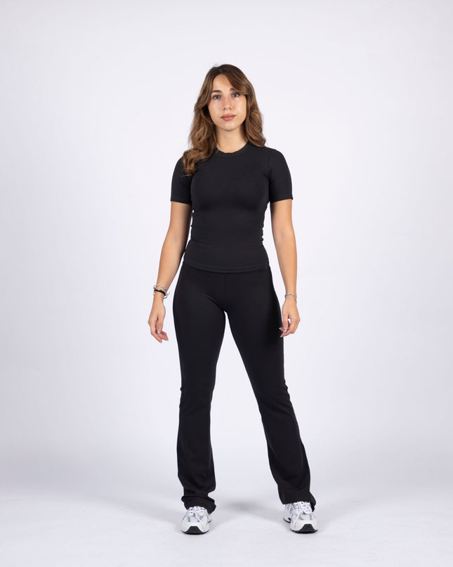 Black | Women's Soft Knit Tshirt - Women's Soft Knit Tshirt - Jobedu Jordan