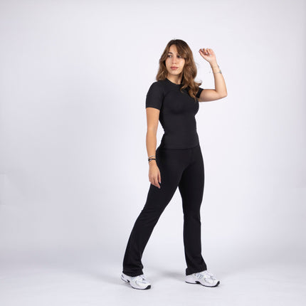 Black | Women's Soft Knit Tshirt - Women's Soft Knit Tshirt - Jobedu Jordan