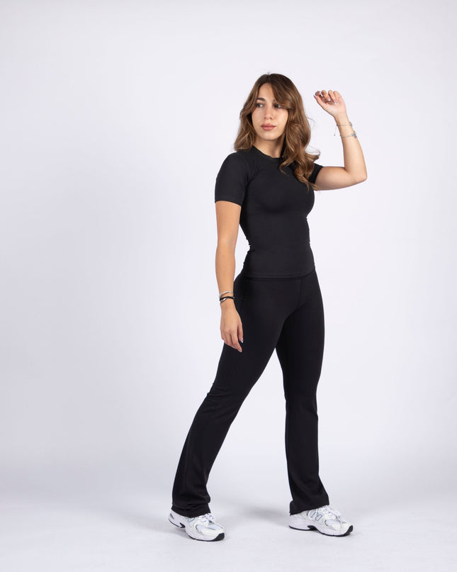 Black | Women's Soft Knit Tshirt - Women's Soft Knit Tshirt - Jobedu Jordan
