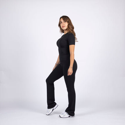 Black | Women's Soft Knit Tshirt - Women's Soft Knit Tshirt - Jobedu Jordan