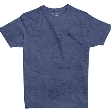 Blue Moonlight Heather | T-shirt Unisex Self - Rib - T-shirt Unisex Self - Rib - Jobedu Jordan