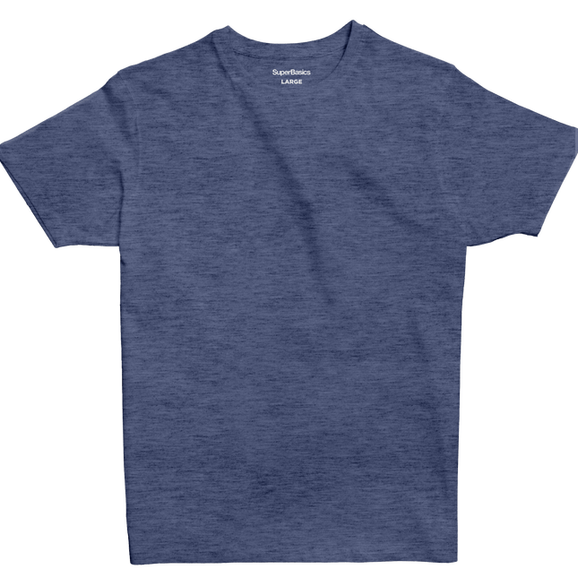 Blue Moonlight Heather | T-shirt Unisex Self - Rib - T-shirt Unisex Self - Rib - Jobedu Jordan