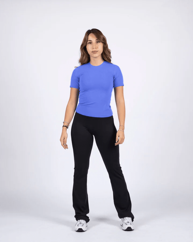 Blue | Women's Soft Knit Tshirt - Women's Soft Knit Tshirt - Jobedu Jordan