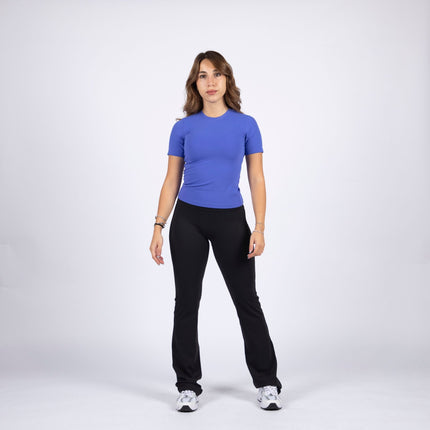 Blue | Women's Soft Knit Tshirt - Women's Soft Knit Tshirt - Jobedu Jordan