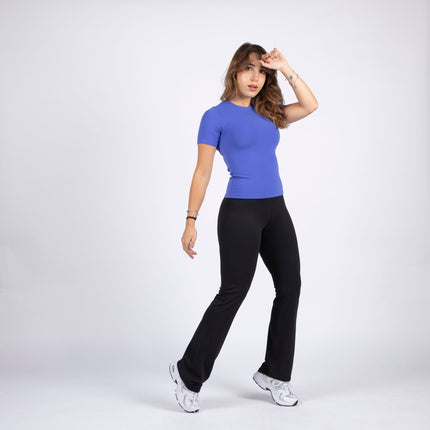 Blue | Women's Soft Knit Tshirt - Women's Soft Knit Tshirt - Jobedu Jordan