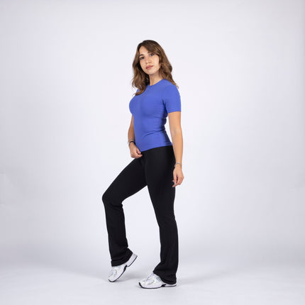 Blue | Women's Soft Knit Tshirt - Women's Soft Knit Tshirt - Jobedu Jordan