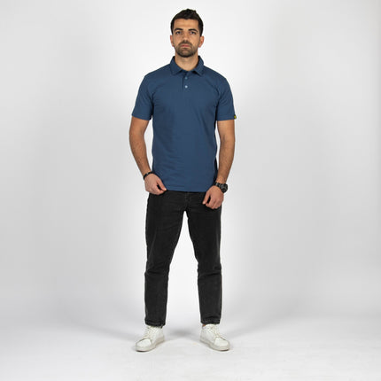 Burnt Navy Blue | Adult Short Sleeve Polo - Basic Polo T-Shirt - Jobedu Jordan