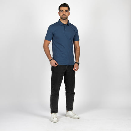 Burnt Navy Blue | Adult Short Sleeve Polo - Basic Polo T-Shirt - Jobedu Jordan