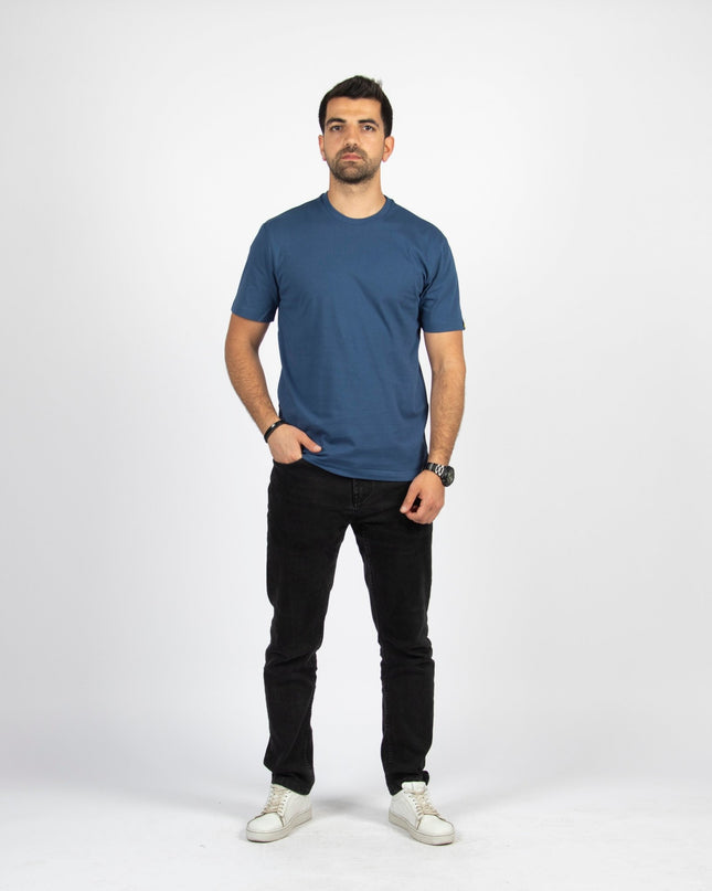 Burnt Navy Blue | Basic Cut T-shirt - Basic T-Shirt - Unisex - Jobedu Jordan