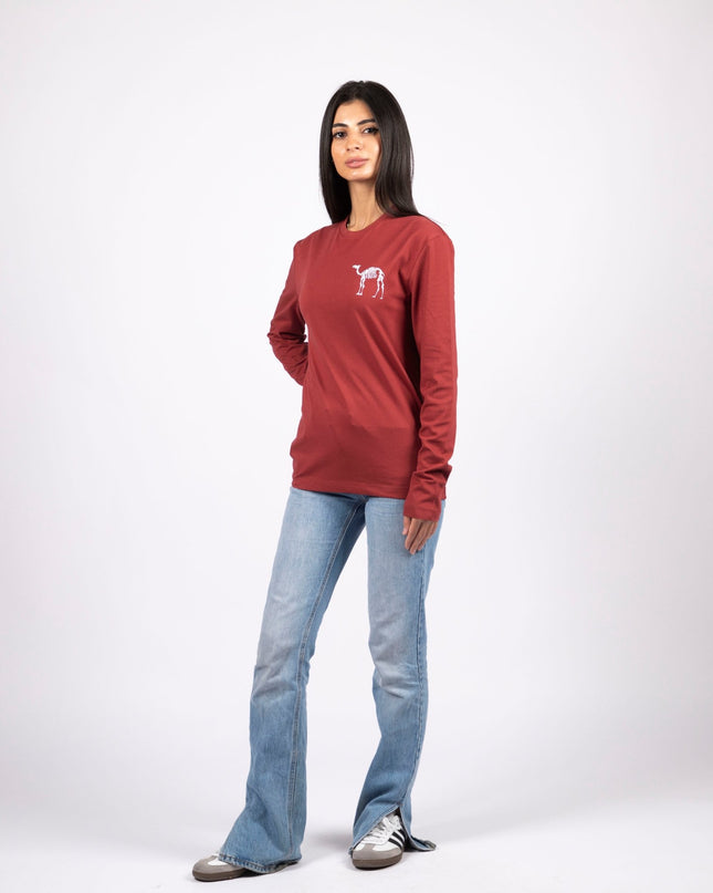 Camel Join The tribe | Adult Graphic Longsleeve Tshirt - Adult Graphic Longsleeve Tshirt - Jobedu Jordan