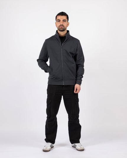 Charcoal | Unisex Superbasic Trainer Jacket - Unisex Superbasic Trainer Jacket - Jobedu Jordan