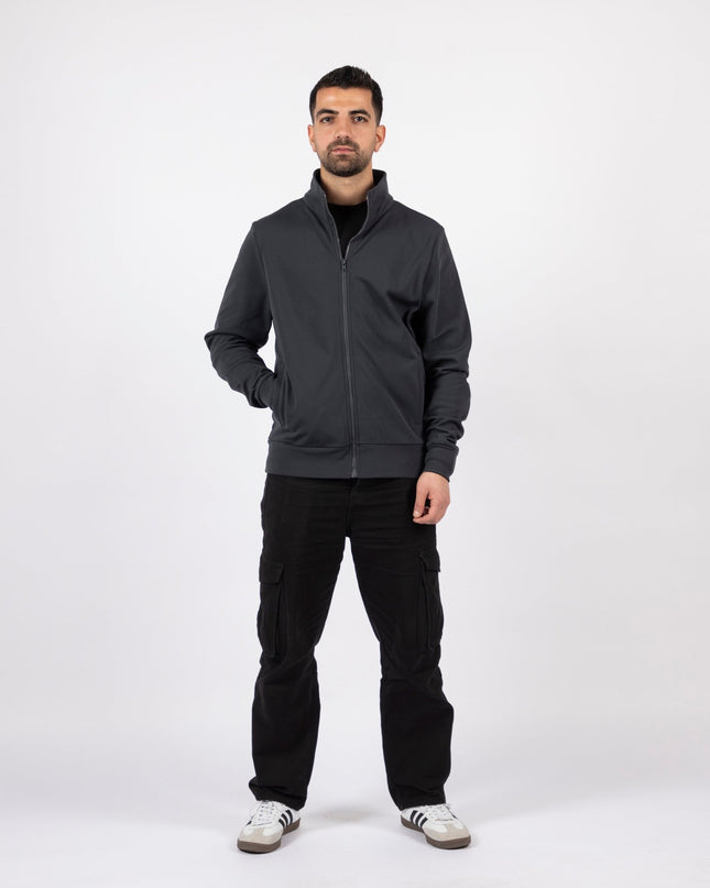 Charcoal | Unisex Superbasic Trainer Jacket - Unisex Superbasic Trainer Jacket - Jobedu Jordan
