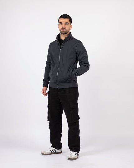 Charcoal | Unisex Superbasic Trainer Jacket - Unisex Superbasic Trainer Jacket - Jobedu Jordan