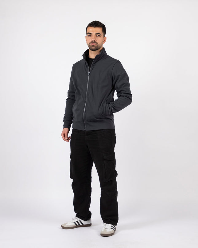Charcoal | Unisex Superbasic Trainer Jacket - Unisex Superbasic Trainer Jacket - Jobedu Jordan