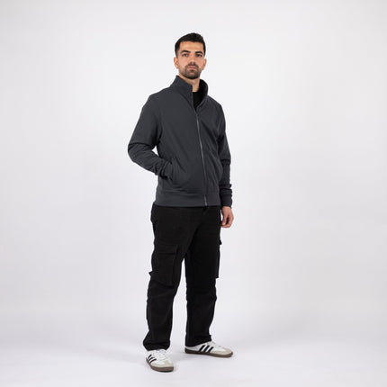 Charcoal | Unisex Superbasic Trainer Jacket - Unisex Superbasic Trainer Jacket - Jobedu Jordan