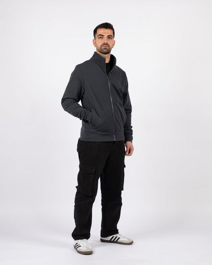 Charcoal | Unisex Superbasic Trainer Jacket - Unisex Superbasic Trainer Jacket - Jobedu Jordan