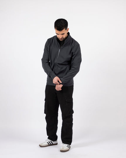 Charcoal | Unisex Superbasic Trainer Jacket - Unisex Superbasic Trainer Jacket - Jobedu Jordan