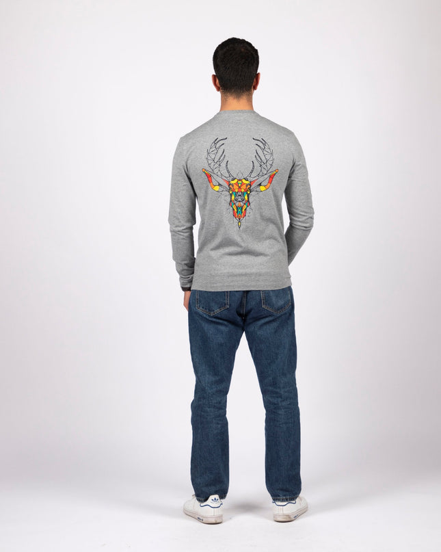 deer | Adult Graphic Longsleeve Tshirt - Adult Graphic Longsleeve Tshirt - Jobedu Jordan