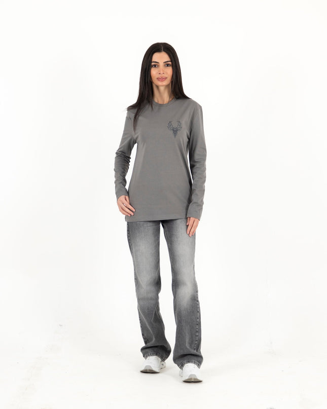 Deer | Premium T-shirt Unisex Longsleeve Basic Cut - Premium T-shirt Unisex Longsleeve Basic Cut - Jobedu Jordan