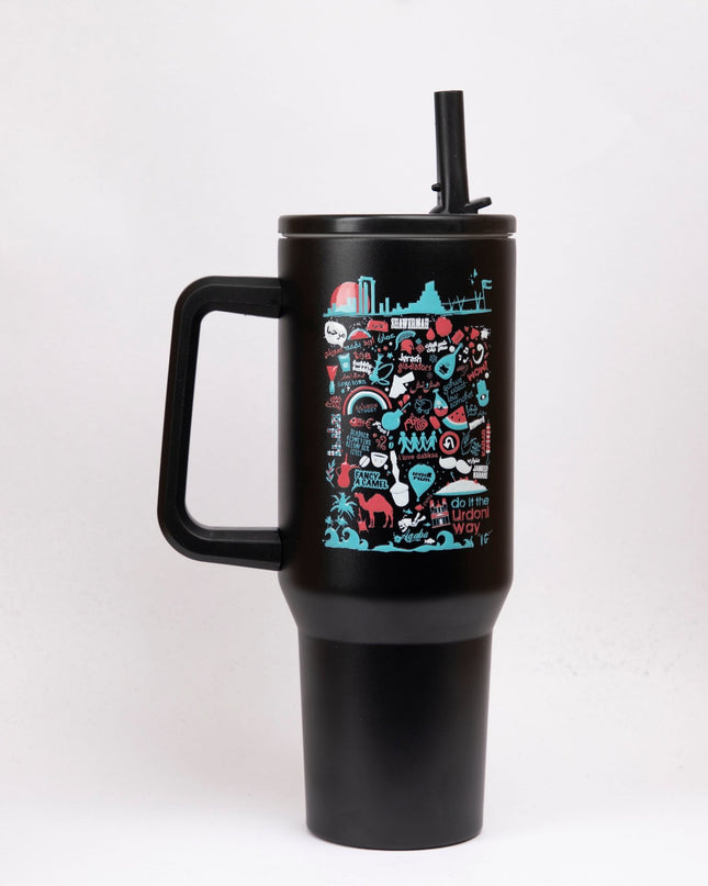 Do It The Urdoni Way | Fixed Straw Water Bottle - Accessories - Fixed Straw Water Bottle - Jobedu Jordan