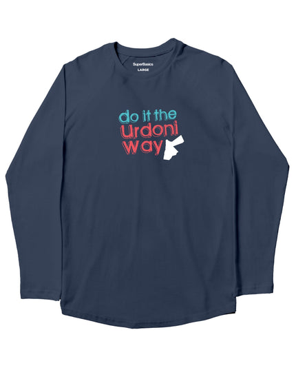 Do It The Urdoni Way | Kids Graphic Longsleeve Tshirt - Kids Graphic Longsleeve Tshirt - Jobedu Jordan