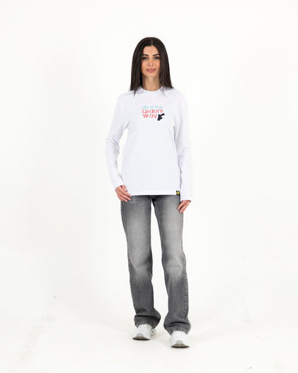 Do It The Urdoni Way | Premium T-shirt Unisex Longsleeve Basic Cut - Premium T-shirt Unisex Longsleeve Basic Cut - Jobedu Jordan