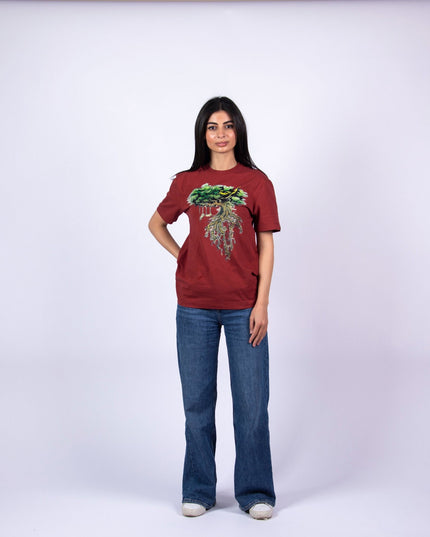 Farha Tree | Basic Cut T-shirt - Graphic T-Shirt - Unisex - Jobedu Jordan