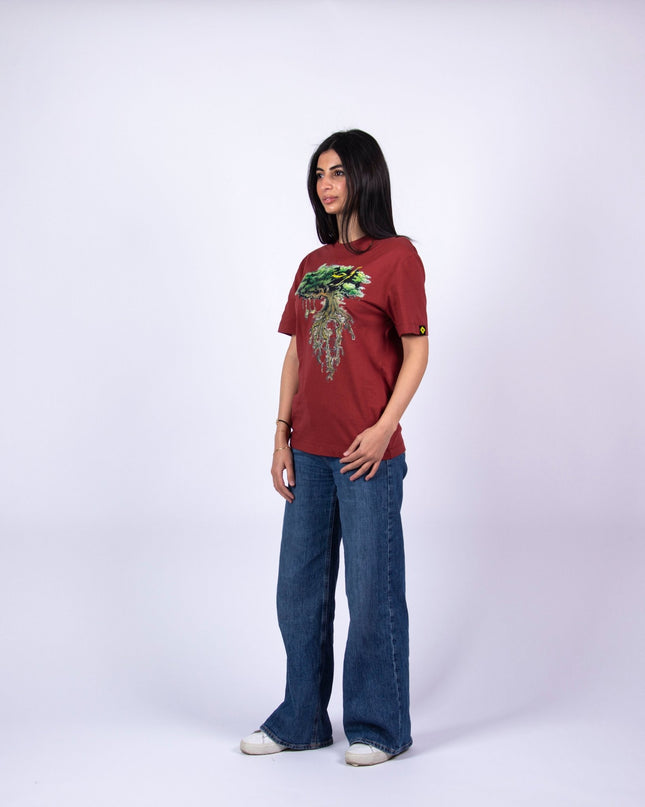 Farha Tree | Basic Cut T-shirt - Graphic T-Shirt - Unisex - Jobedu Jordan
