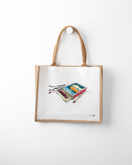 Farha Visit | Jute Bag - Accessories - Jute Bags - Jobedu Jordan