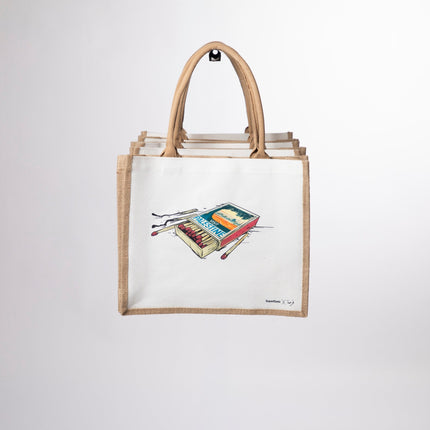 Farha Visit | Jute Bag - Accessories - Jute Bags - Jobedu Jordan