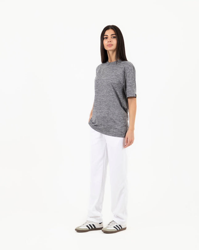 Finess Grey Heather | T-shirt Unisex Self - Rib - T-shirt Unisex Self - Rib - Jobedu Jordan