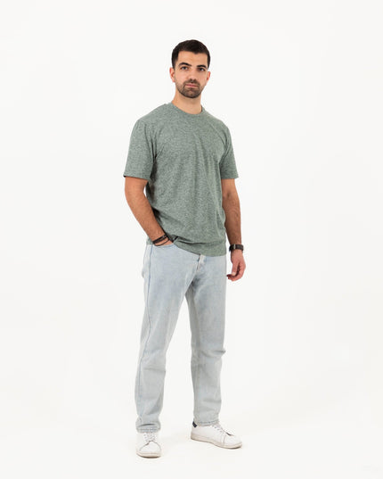 Flag Stone Heather | T-shirt Unisex Self - Rib - T-shirt Unisex Self - Rib - Jobedu Jordan