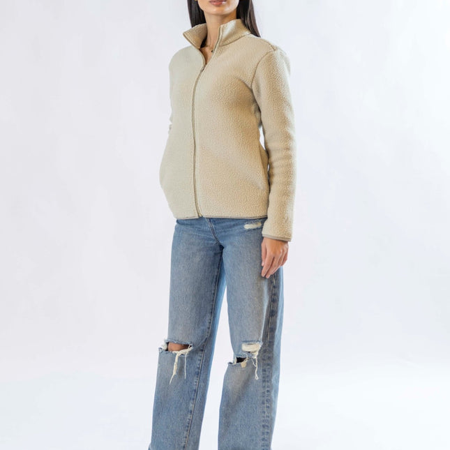 Gray | Women Superbasic Sherpa Jacket - Women Superbasic Sherpa Jacket - Jobedu Jordan