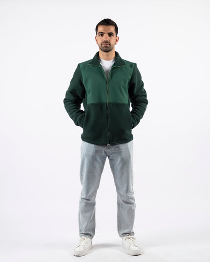 Green | Unisex Premium Superbasic Windwall Sherpa Jacket - Unisex Superbasic Windwall Sherpa Jacket - Jobedu Jordan