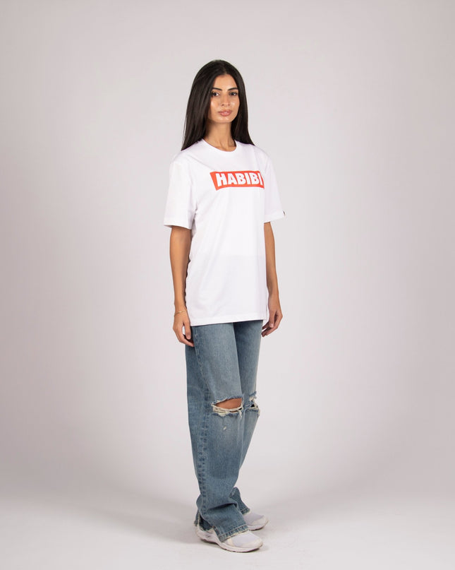 Habibi Simple | Premium SuperBasic Ghraphic T-Shirt - Premium Super Basic Cut T-Shirt - Unisex - Jobedu Jordan