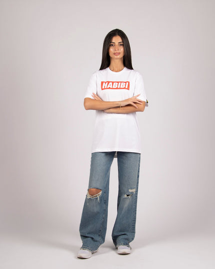 Habibi Simple | Premium SuperBasic Ghraphic T-Shirt - Premium Super Basic Cut T-Shirt - Unisex - Jobedu Jordan