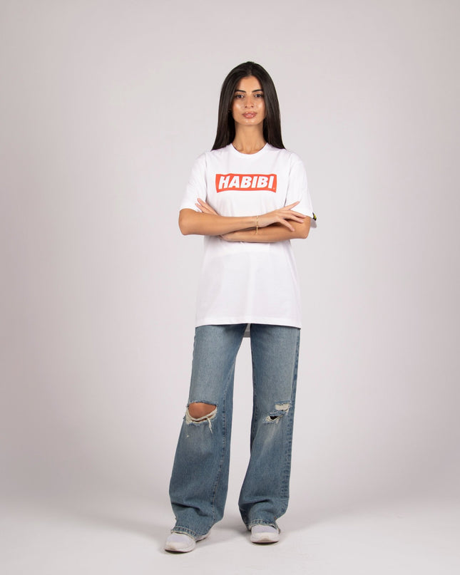 Habibi Simple | Premium SuperBasic Ghraphic T-Shirt - Premium Super Basic Cut T-Shirt - Unisex - Jobedu Jordan