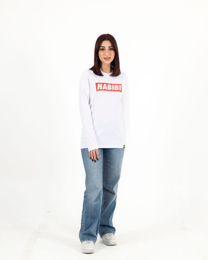 Habibi Simple | Premium T-shirt Unisex Longsleeve Basic Cut - Premium T-shirt Unisex Longsleeve Basic Cut - Jobedu Jordan