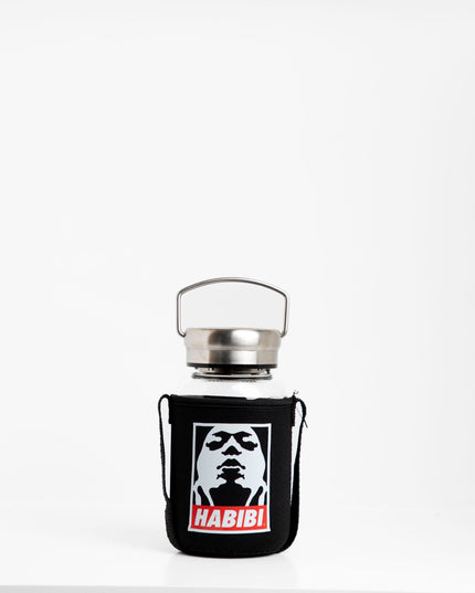 Habibi Um Kalthoum | Premium Water Bottle with Sleeve & Hangers - Accessories - Premium Water Bottle with Sleeve & Hangers - Jobedu Jordan