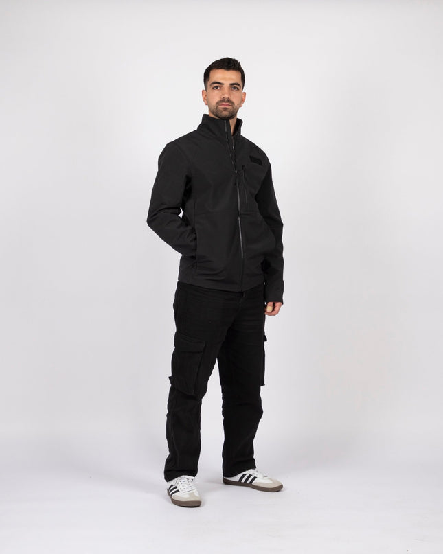 HKJ | Men's Premium Windwall Black Edition Jacket - Premium Men's Windwall Black Edition Jacket - Jobedu Jordan