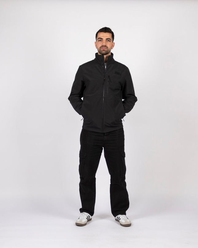HKJ | Men's Premium Windwall Black Edition Jacket - Premium Men's Windwall Black Edition Jacket - Jobedu Jordan