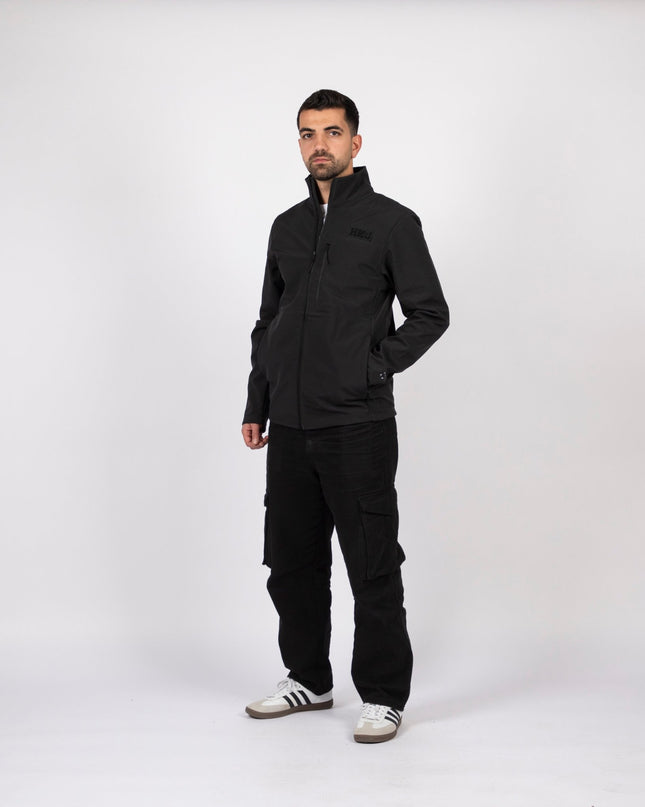 HKJ | Men's Premium Windwall Black Edition Jacket - Premium Men's Windwall Black Edition Jacket - Jobedu Jordan