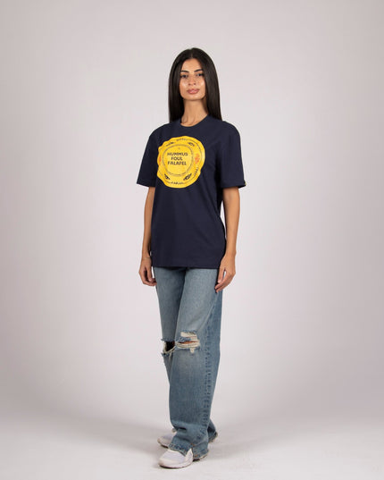 Hummus Foul Falafel | Basic Cut T-shirt - Graphic T-Shirt - Unisex - Jobedu Jordan