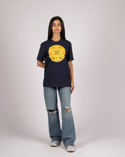 Hummus Foul Falafel | Basic Cut T-shirt - Graphic T-Shirt - Unisex - Jobedu Jordan
