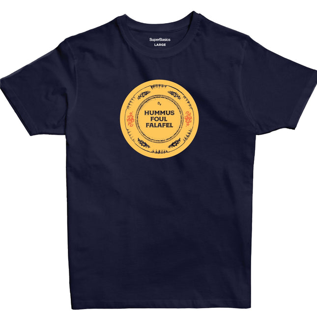 Hummus Foul Falafel | Premium SuperBasic Ghraphic T-Shirt - Premium Super Basic Cut T-Shirt - Unisex - Jobedu Jordan