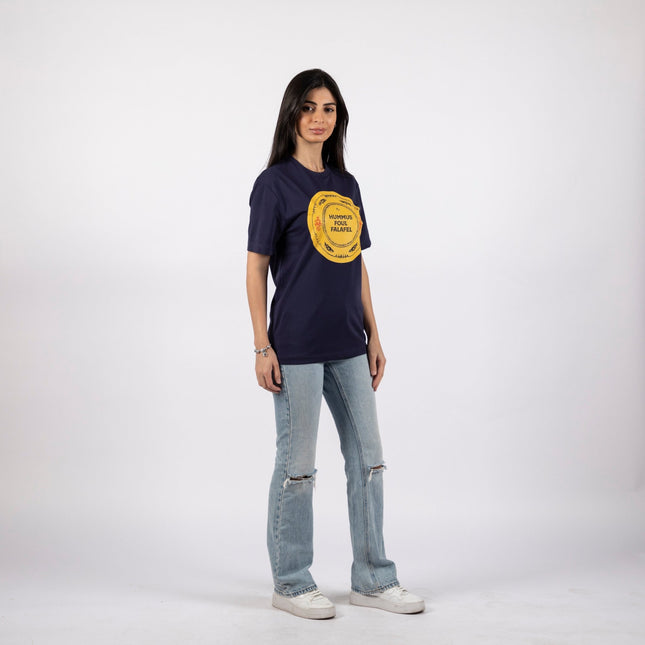 Hummus Foul Falafel | Premium SuperBasic Ghraphic T-Shirt - Premium Super Basic Cut T-Shirt - Unisex - Jobedu Jordan