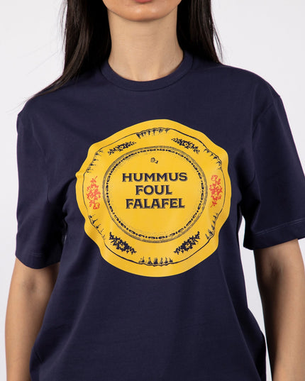 Hummus Foul Falafel | Premium SuperBasic Ghraphic T-Shirt - Premium Super Basic Cut T-Shirt - Unisex - Jobedu Jordan