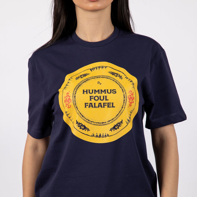Hummus Foul Falafel | Premium SuperBasic Ghraphic T-Shirt - Premium Super Basic Cut T-Shirt - Unisex - Jobedu Jordan
